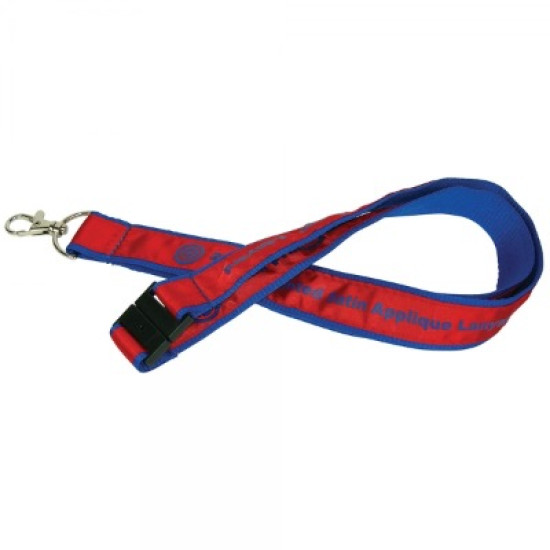 20mm Woven Applique Lanyard 20mm Woven Applique Lanyard