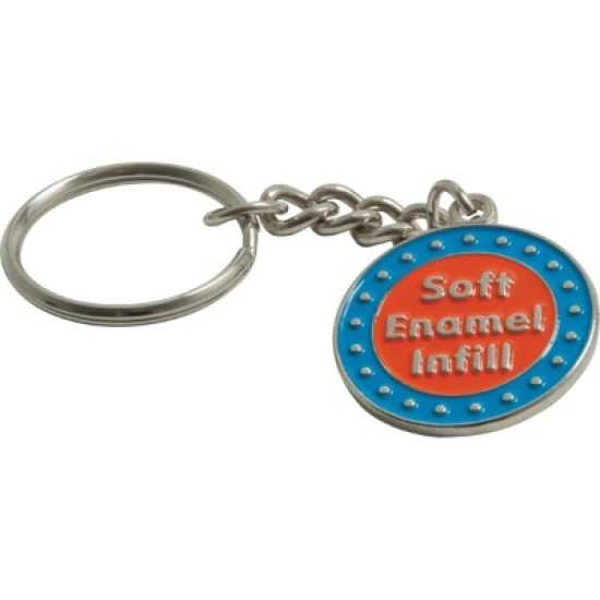 Stamped Iron Soft Enamel Keychain (40mm) Stamped Iron Soft Enamel Keychain (40mm)