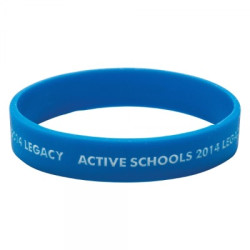 Silicone Wristband (Adult: Recessed & Infilled Design)