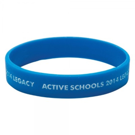 Silicone Wristband (Adult: Recessed & Infilled Design) Silicone Wristband (Adult: Recessed & Infilled Design)