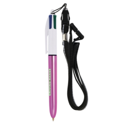 BIC® 4 Colours Shine + Lanyard