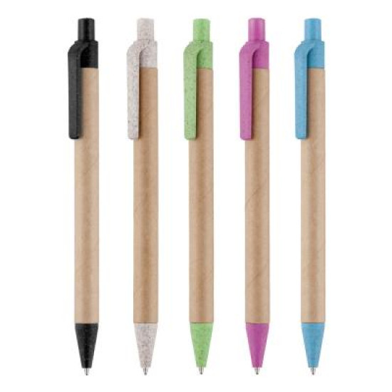 Ayr Card Ball Pen with Wheat Trim Ayr Card Ball Pen with Wheat Trim