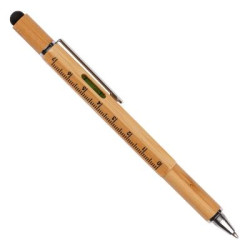 Systemo Bamboo 6 in 1 Multi Function Ball Pen