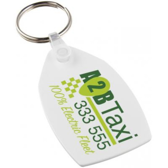 Tait Rectangular-Shaped Recycled Keychain Tait Rectangular-Shaped Recycled Keychain