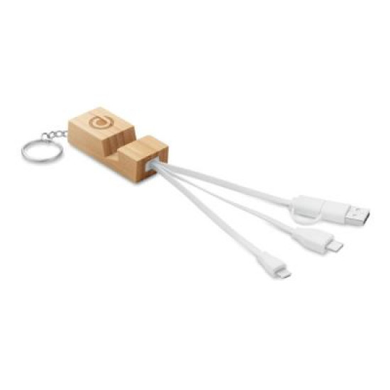 Bamboo Key ring with Phone Stand Bamboo Key ring with Phone Stand