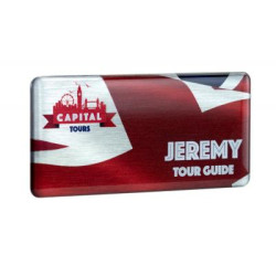 Digitally Printed Metal Name Badges Digitally Printed Metal Name Badges