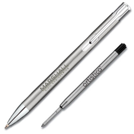 Stainless Steel Santorini Ballpen by Artistica Stainless Steel Santorini Ballpen by Artistica