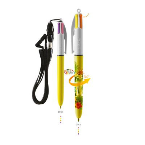 BIC® 4 Colours Sun ballpen + Lanyard Digital BIC® 4 Colours Sun ballpen + Lanyard Digital