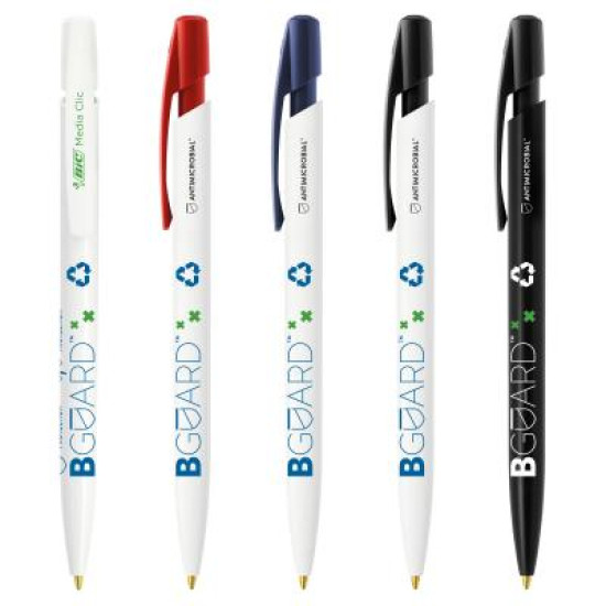 BIC® Media Clic BGUARD™ Antimicrobial Ecolutions® Ballpen Antimicrobial logo Screen Printing BIC® Media Clic BGUARD™ Antimicrobial Ecolutions® Ballpen Antimicrobial logo Screen Printing
