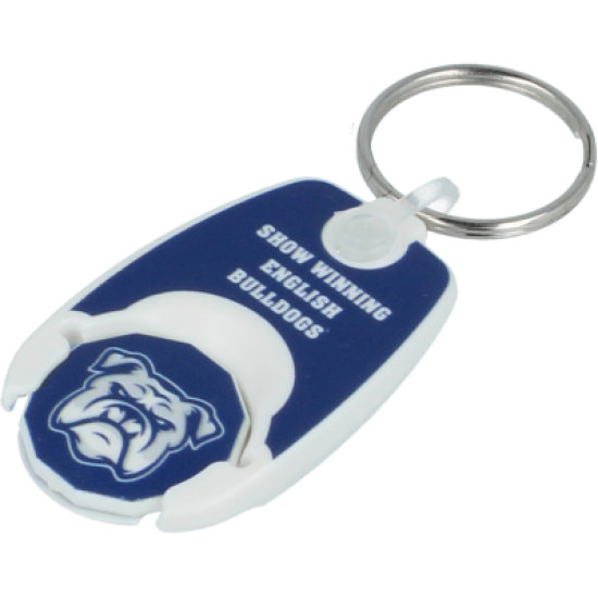 100% Recycled Pop Coin Trolley Keyring 100% Recycled Pop Coin Trolley Keyring