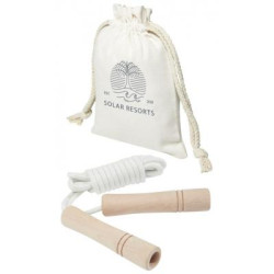 Skipping Rope in Cotton Pouch Skipping Rope in Cotton Pouch