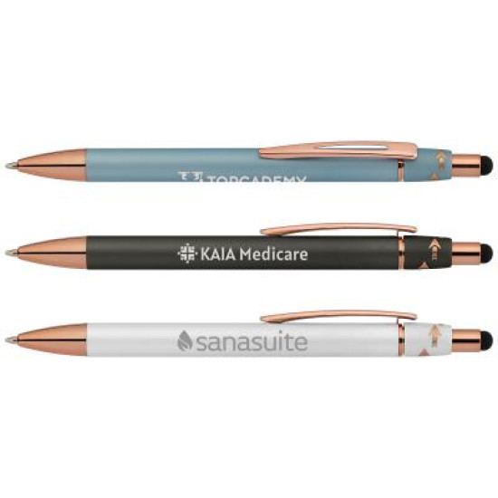 Orbit Spinner Metal Pen with Stylus