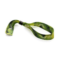 Made in Britain RPET Wristband with Secure Closing Clip Made in Britain RPET Wristband with Secure Closing Clip