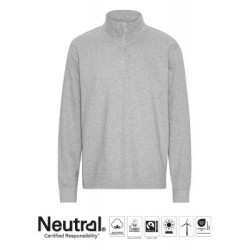 Neutral Fairtrade Organic Quarter Zip Sweatshirt