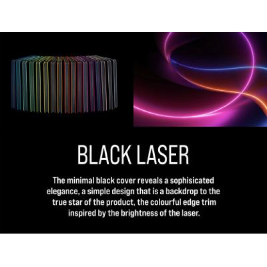 Black Laser Medium Ruled Notebook Black Laser Medium Ruled Notebook