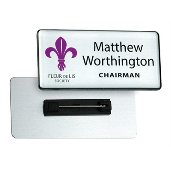 Digitally Printed Metal Name Badges