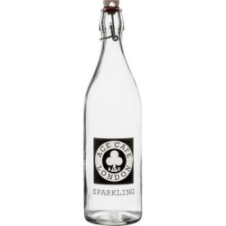 1 Litre Round White Cap Swing Top Bottle