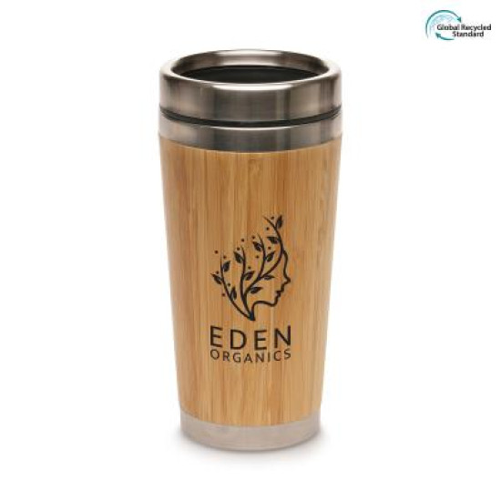 450ml Stainless Steel Bamboo Travel Tumbler