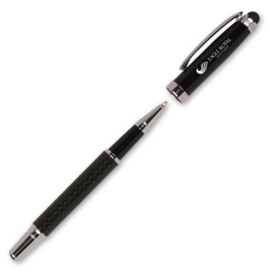 Carbon Fibre Capped Roller Ball Pen