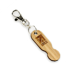 Bamboo Trolley Keyring 