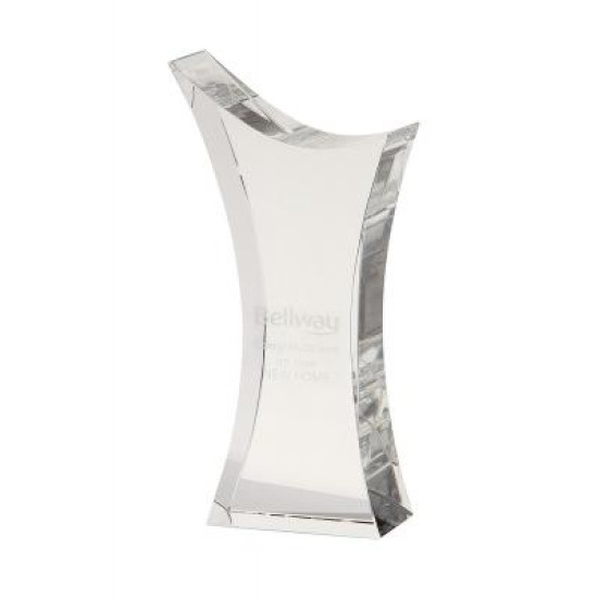 18.5cm Optical Crystal Pointed Slope Award