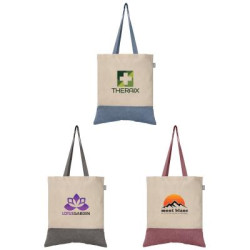 Quebec - 140 gsm Two-Tone Recycled Cotton Tote